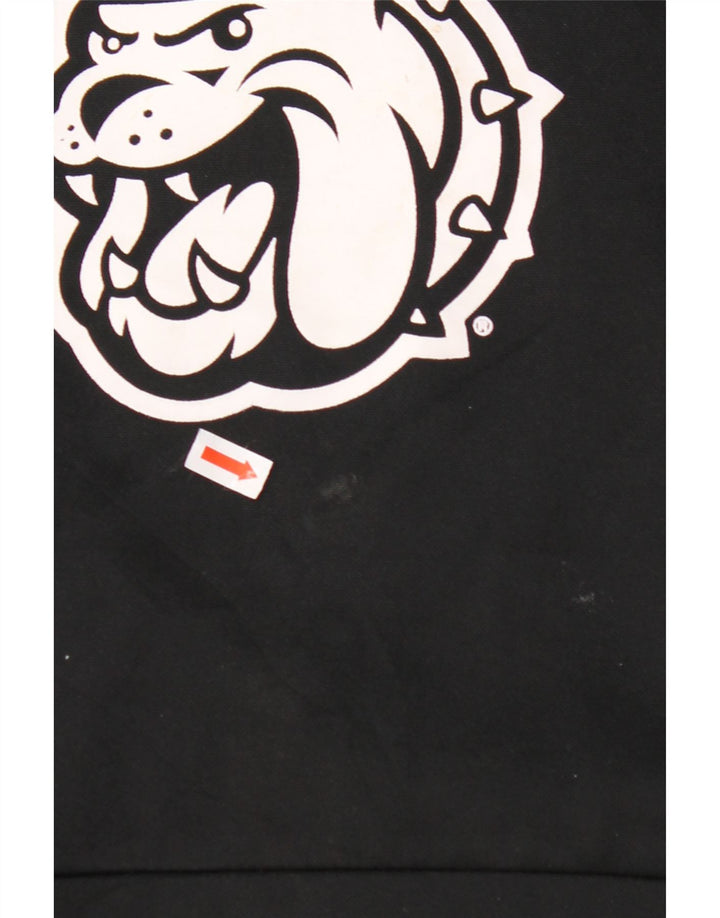 NIKE Felpa con cappuccio grafica Dri Fit da uomo, grande, in poliestere nero