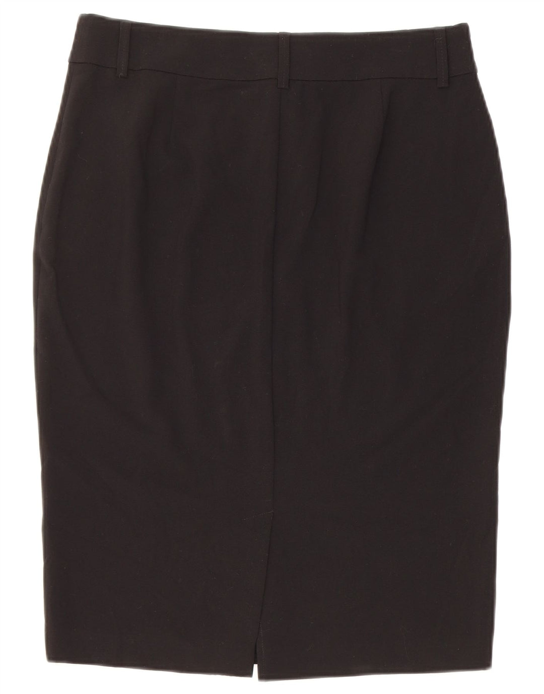Gonna a tubino da donna Marks & Spencer UK 12 media W30 poliestere nero