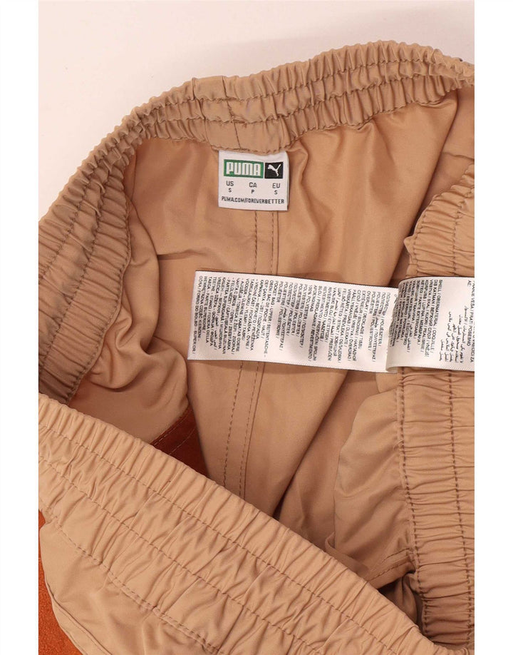 Pantaloncini sportivi da donna Puma UK 8 Small Beige Colourblock Poliestere