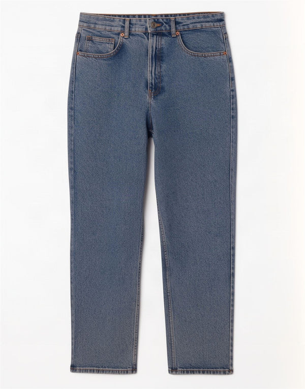 Jeans affusolati a vita alta da donna Zara EU 40 medio W30 L28 cotone blu