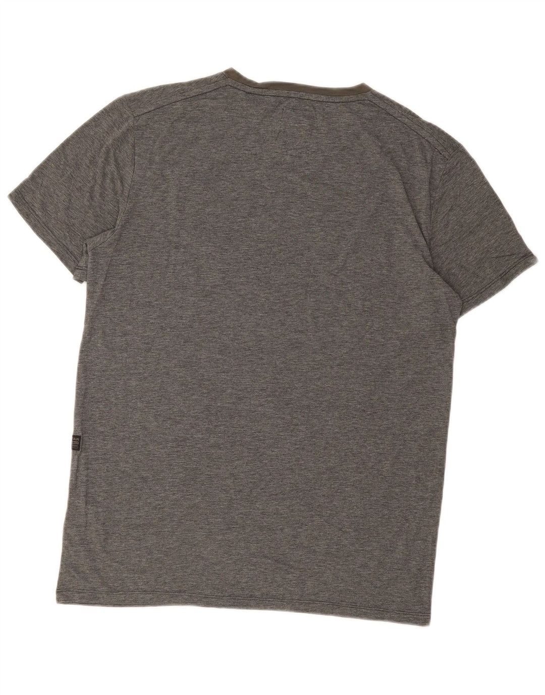 T-shirt grafica da uomo G-STAR Top grande in cotone grigio