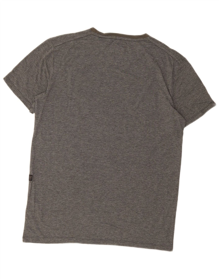 T-shirt grafica da uomo G-STAR Top grande in cotone grigio