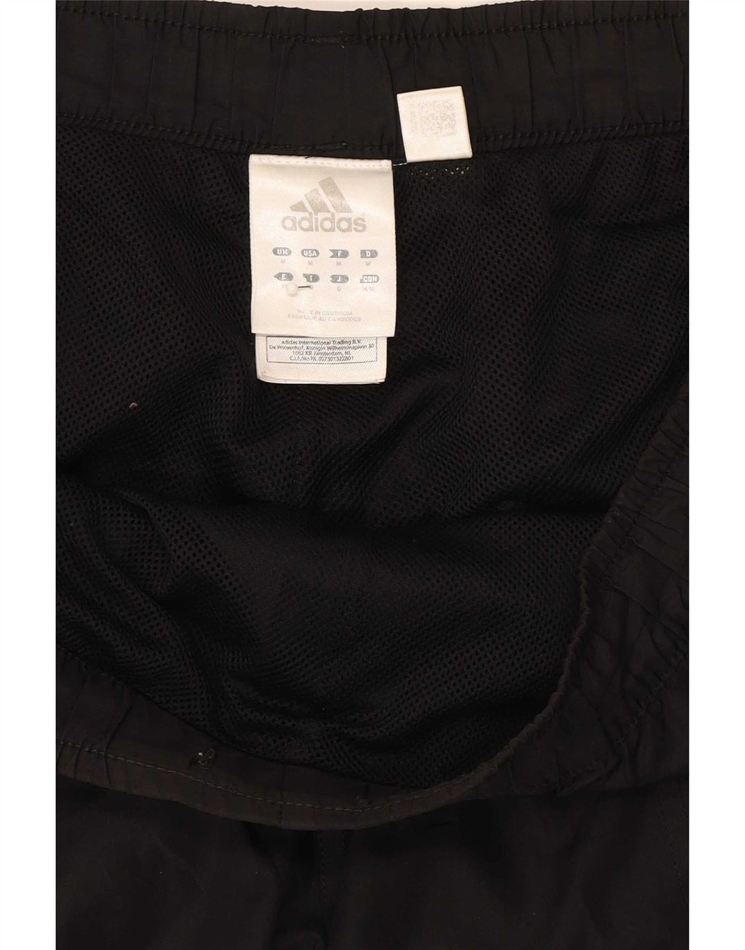 Pantaloncini sportivi Adidas da uomo con grafica Bermuda, poliestere nero medio