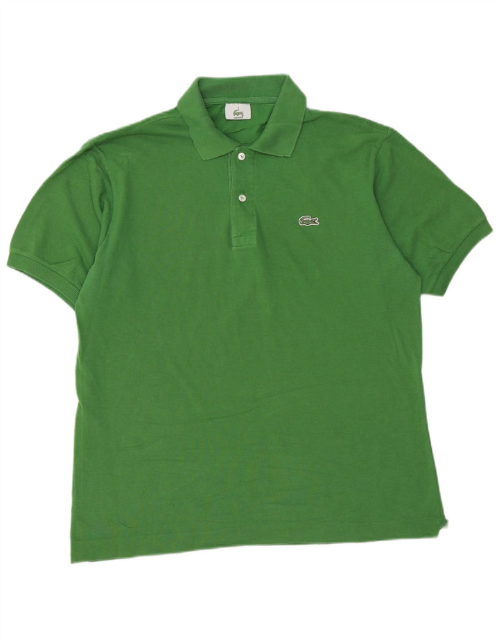 Polo da uomo Lacoste taglia 4 in cotone verde medio