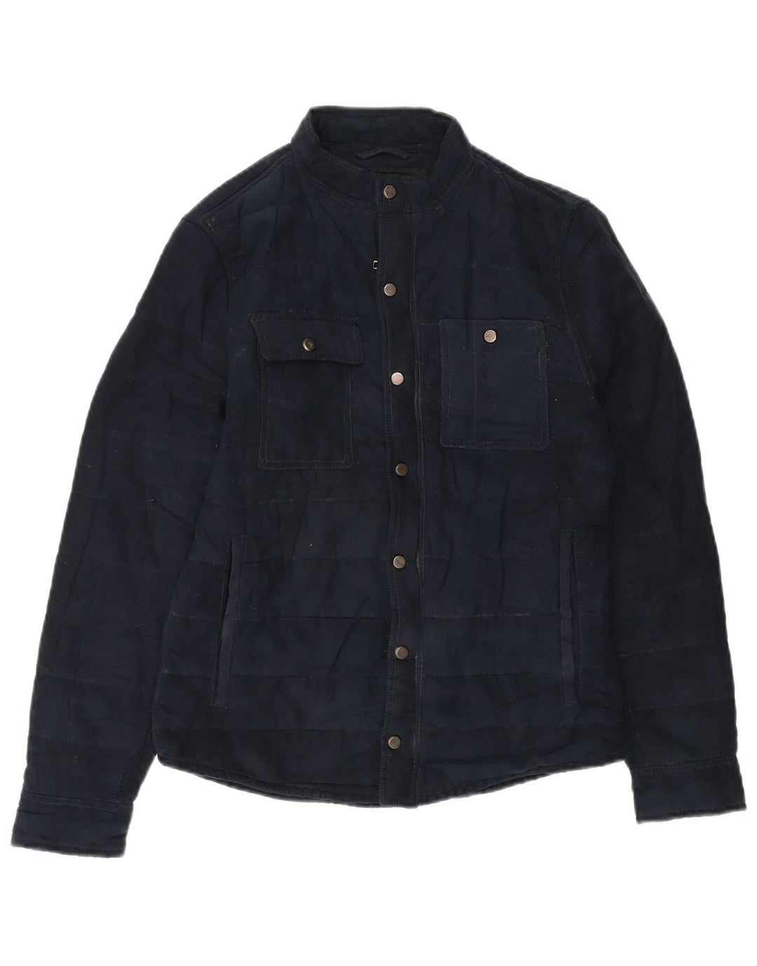 Giacca utility da uomo Zara UK 36 Small Poliestere blu navy