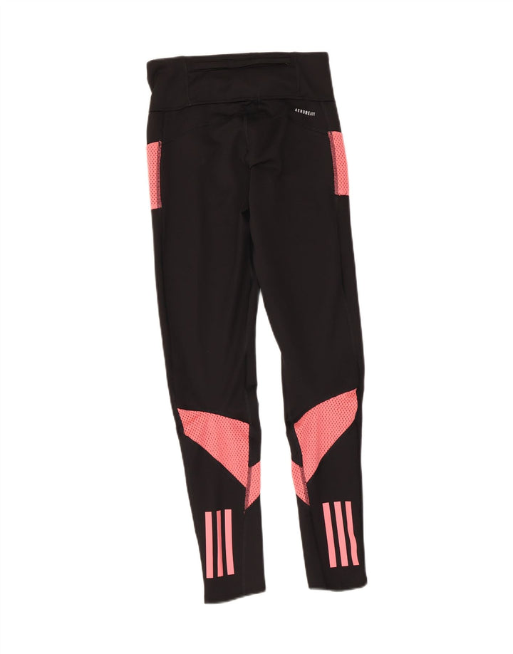 Leggings Adidas da donna UK 4/6 XS poliestere color block nero