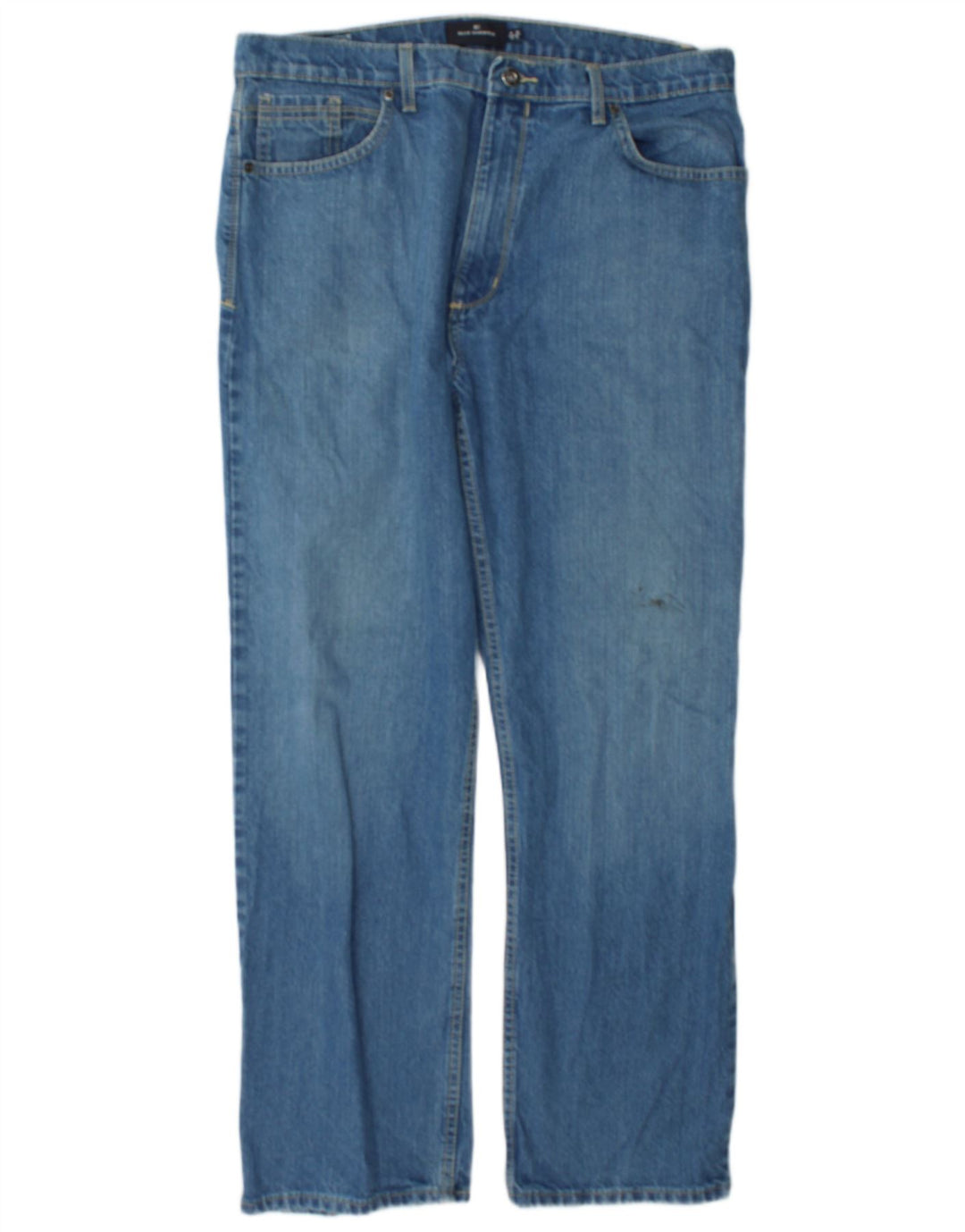 Jeans dritti da uomo Marks & Spencer Blue Harbour W36 L31 cotone blu