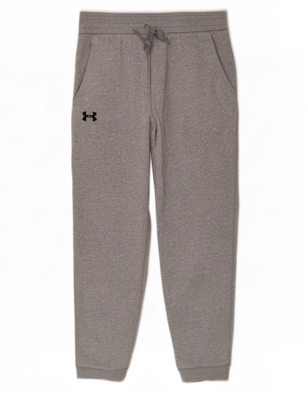 Pantaloni da tuta da uomo Under Armour Pantaloni da jogging di grandi dimensioni in cotone grigio screziato