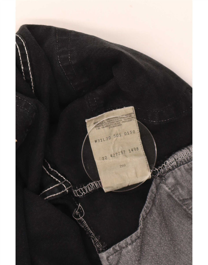 Jeans dritti da uomo Levi's W31 L30 cotone nero