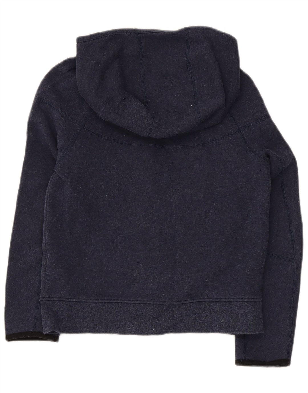 NIKE Boys Zip Hoodie Sweater 10-11 Years Medium  Navy Blue Cotton