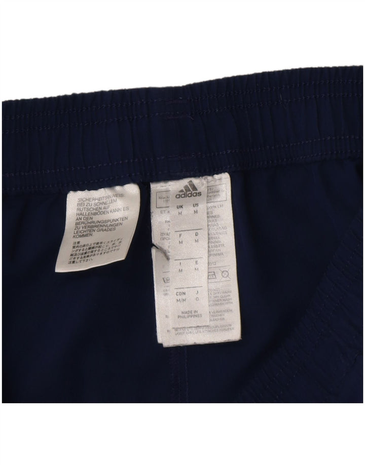 Pantaloni da tuta da uomo Adidas medi in poliestere blu navy
