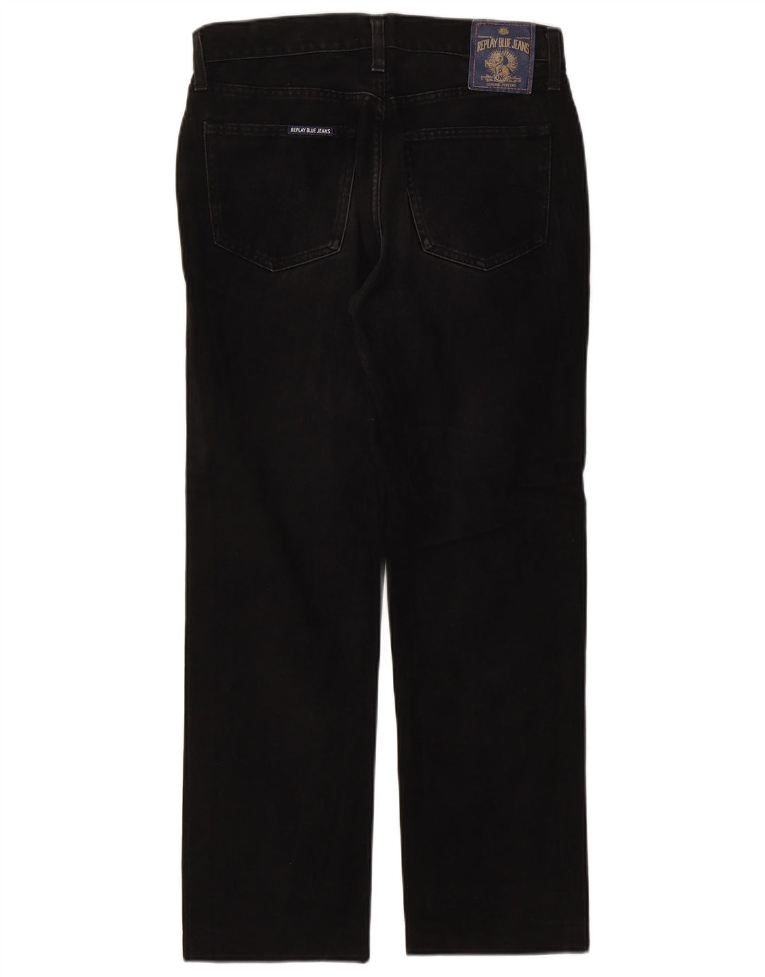 Jeans dritti da uomo Replay W34 L28 cotone nero