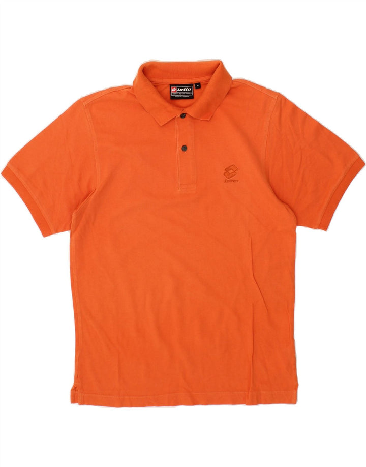 LOTTO Mens Polo Shirt Medium Orange Cotton Vintage Lotto and Second-Hand Lotto from Messina Hembry 