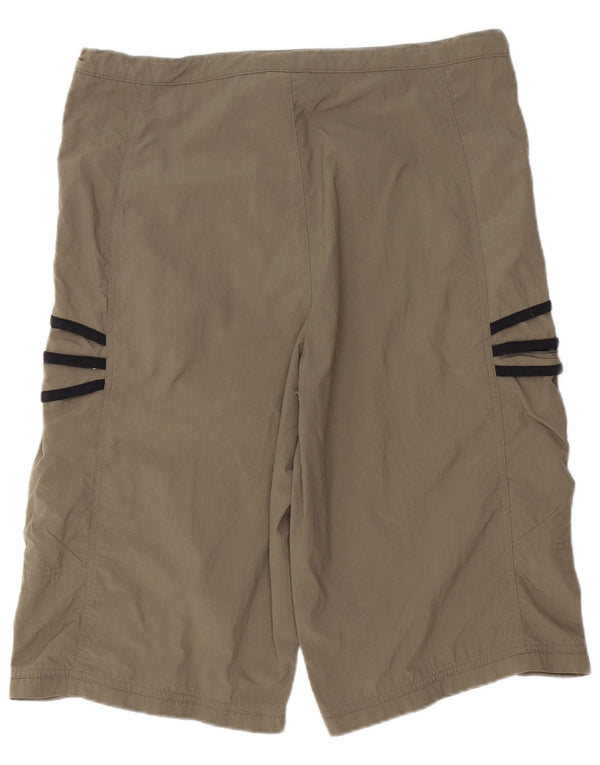 Pantaloncini cargo da uomo ADIDAS W36 Large in poliestere kaki