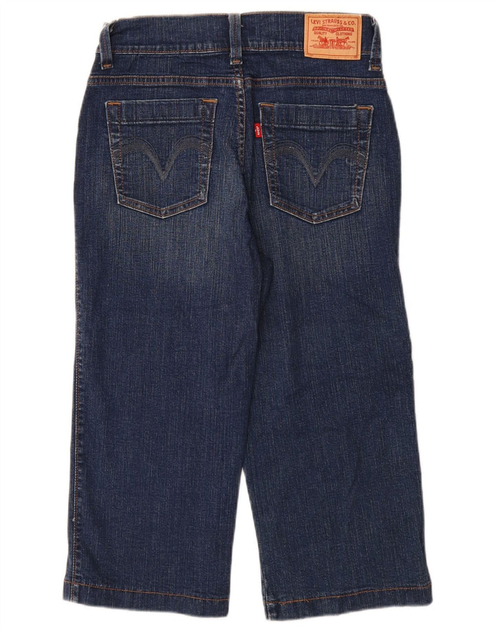LEVI'S Donna 512 Jeans Capri perfettamente dimagranti US 8 Medio W28 L19 Blu