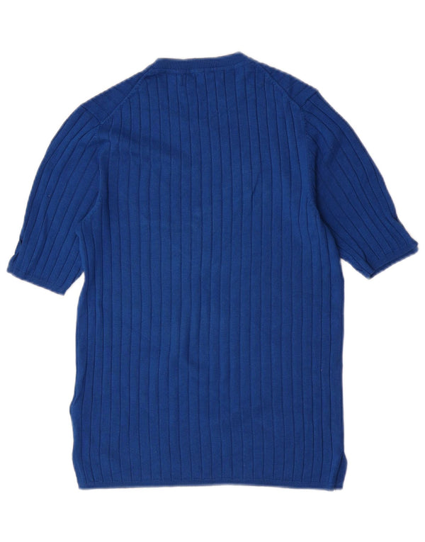 Maglione maglione girocollo da donna Marks & Spencer UK 12 Blu medio