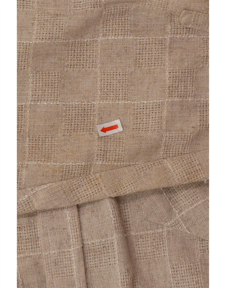 Camicia da uomo VINTAGE 2XL a quadri beige