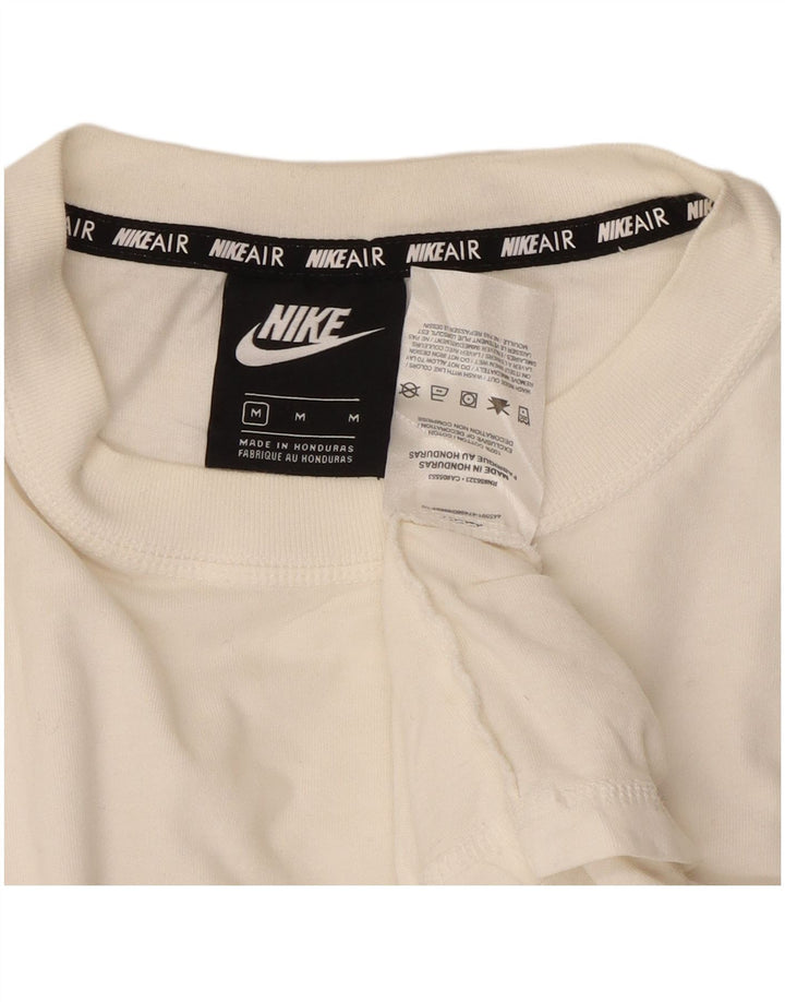 T-shirt grafica da uomo NIKE Top in cotone bianco medio