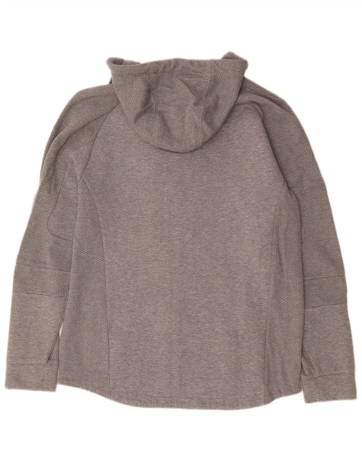 Felpa con cappuccio e zip Puma da uomo grande in viscosa chiazzata grigia