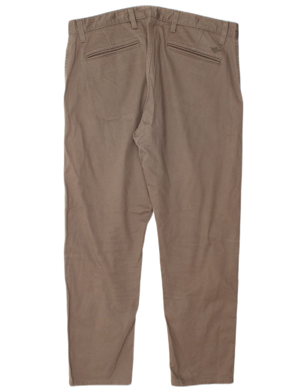DOCKERS Pantaloni chino slim kaki da uomo W36 L28 cotone grigio