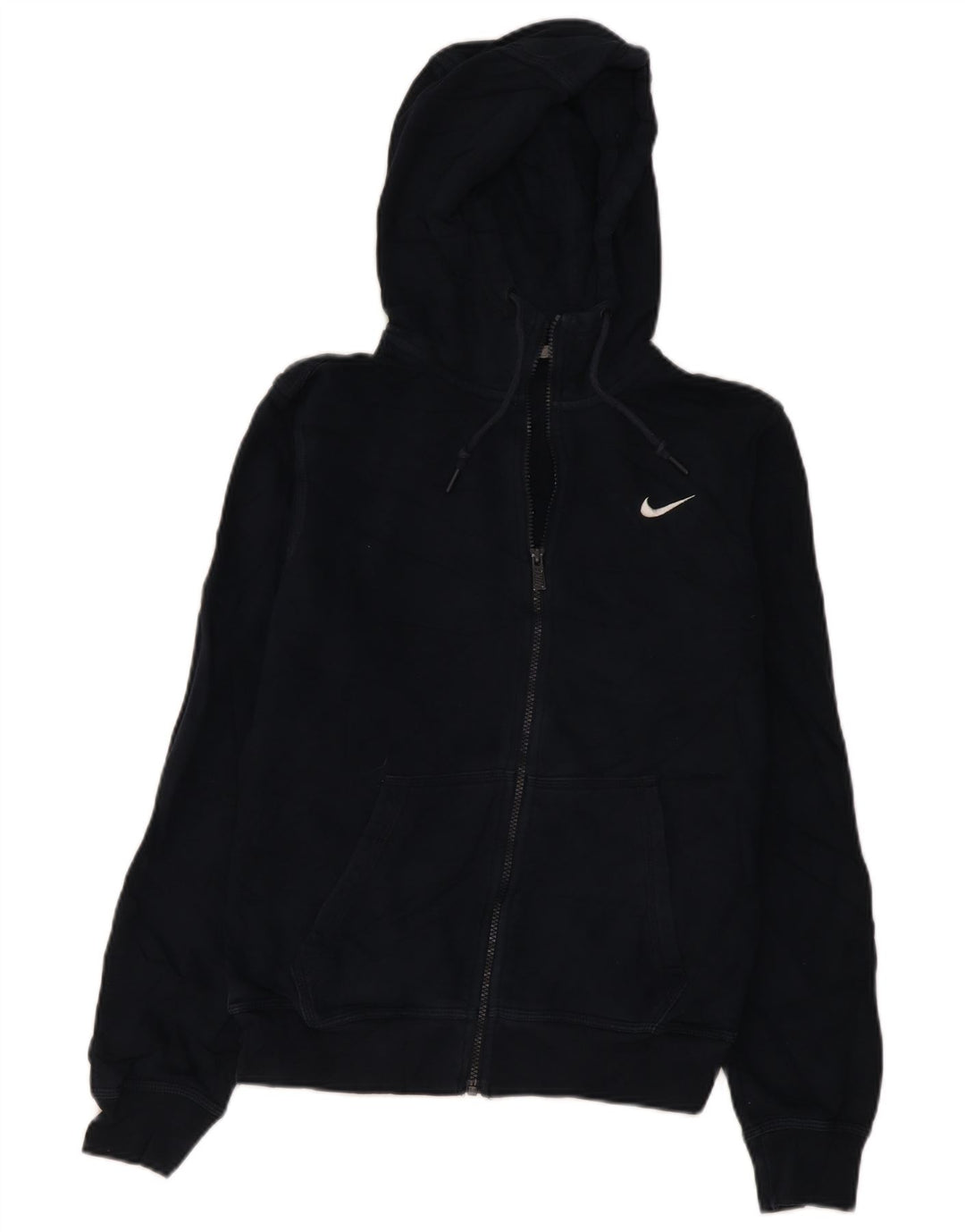 Felpa con cappuccio e zip Nike da uomo, piccola, in cotone blu navy