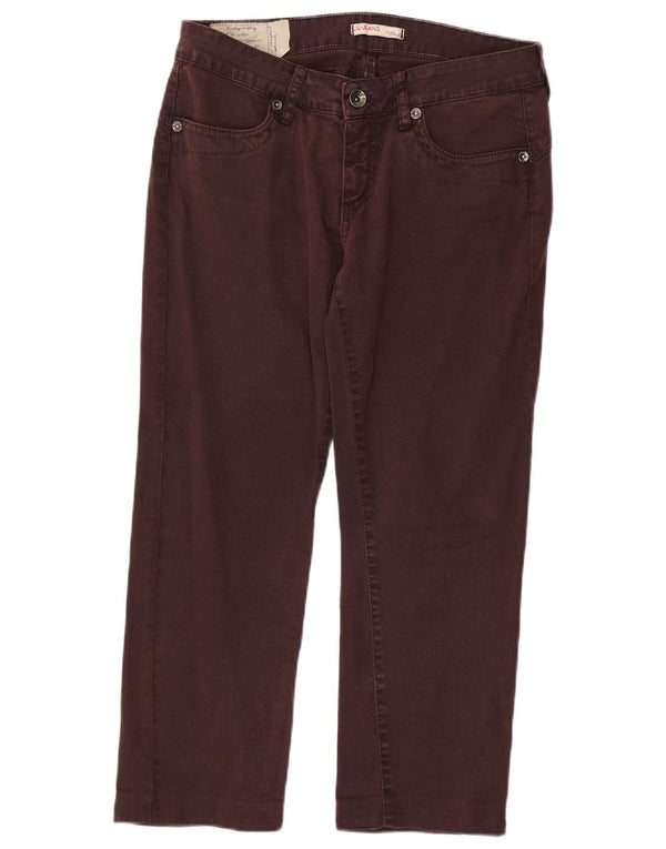 Jeans Cropped Donna Liu Jo W32 L25 Bordeaux