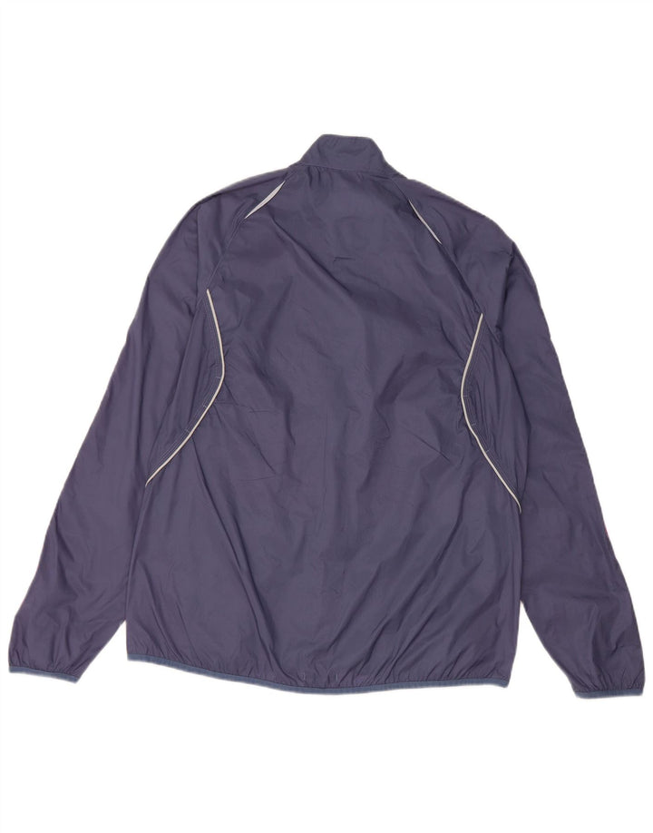 Giacca da ginnastica da donna Adidas UK 16 grande nylon blu navy