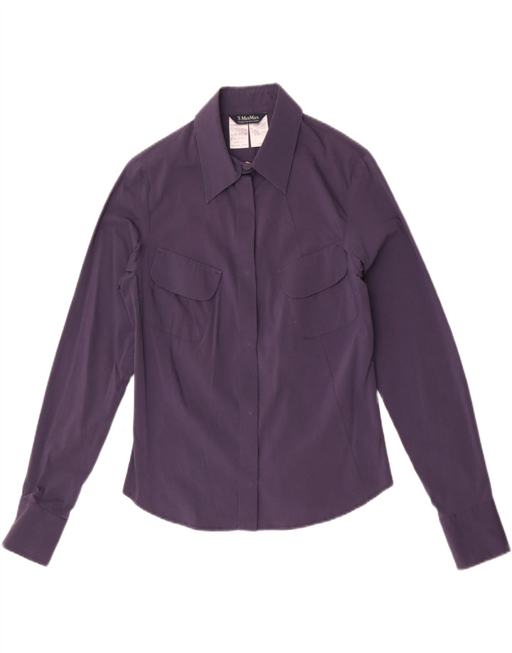Camicia da donna Max Mara UK 10 piccolo cotone viola