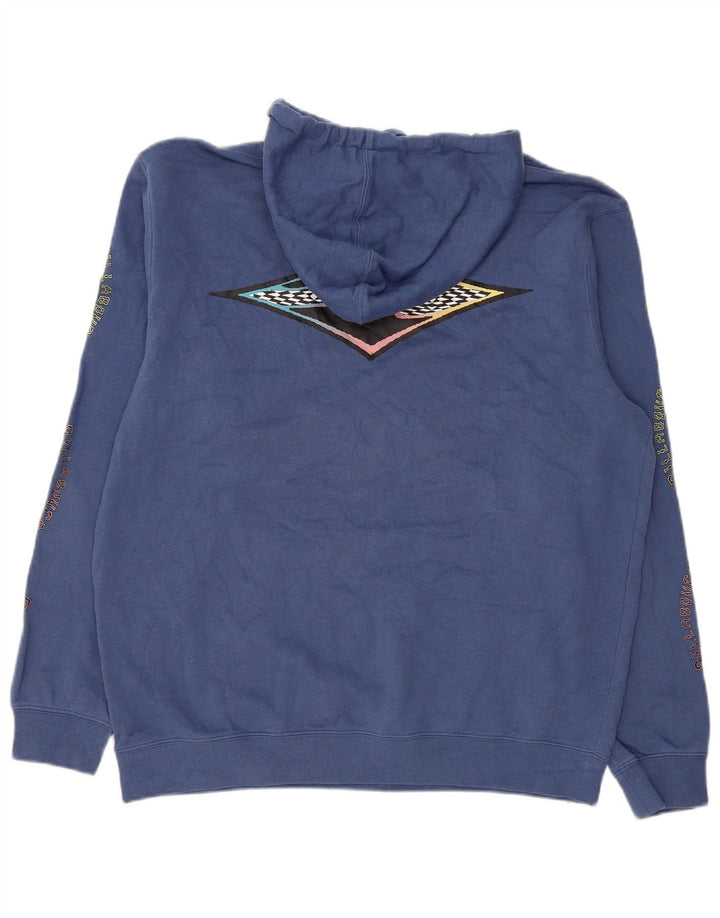 Maglione con cappuccio grafico da uomo Billabong grande blu