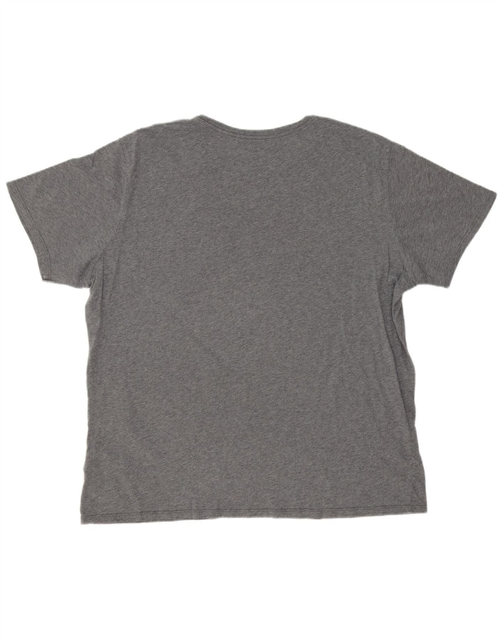 NIKE Mens Graphic T-Shirt Top 2XL Grey Cotton