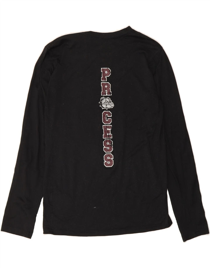 NIKE Mens Rolla Bulldog Graphic Top Long Sleeve Small Black Polyester Vintage Nike and Second-Hand Nike from Messina Hembry 