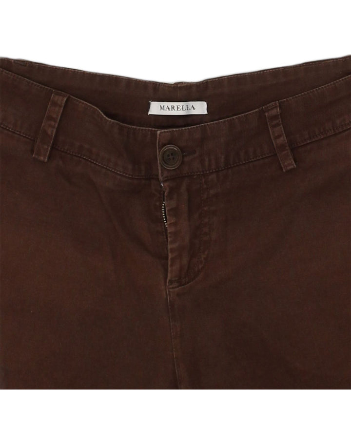 MARELLA Womens Casual Shorts W32 Medium Brown Cotton | Vintage Marella | Thrift | Second-Hand Marella | Used Clothing | Messina Hembry 