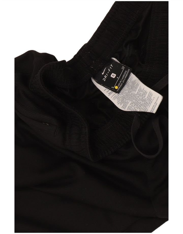 Pantaloni da tuta con grafica Nike Dri Fit da donna UK 8 Small Poliestere nero