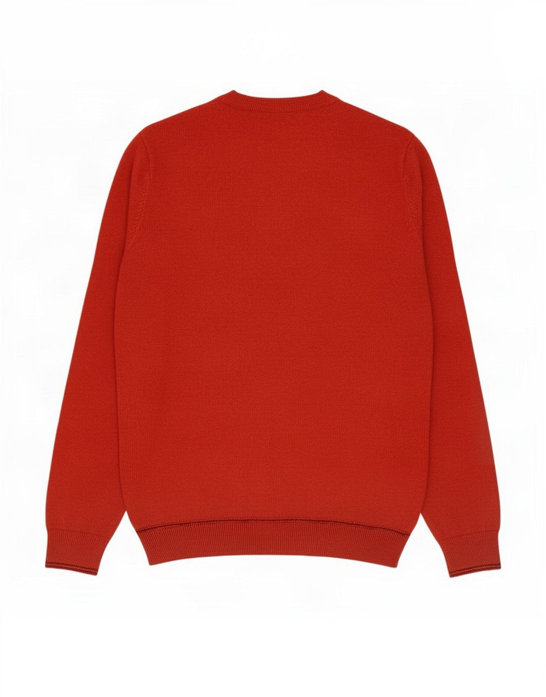 Maglione maglione girocollo da uomo Marks & Spencer piccolo cotone arancione