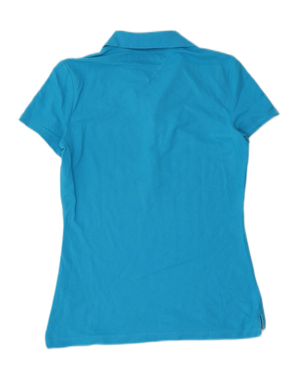 TOMMY HILFIGER Polo da donna UK 10 piccola in cotone blu