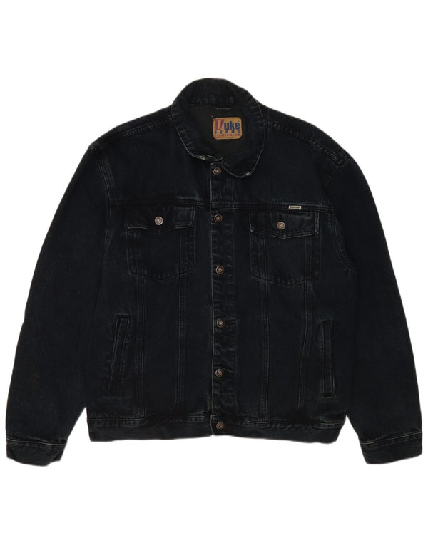 Giacca in denim da uomo Duke UK 42 XL Cotone blu navy classico