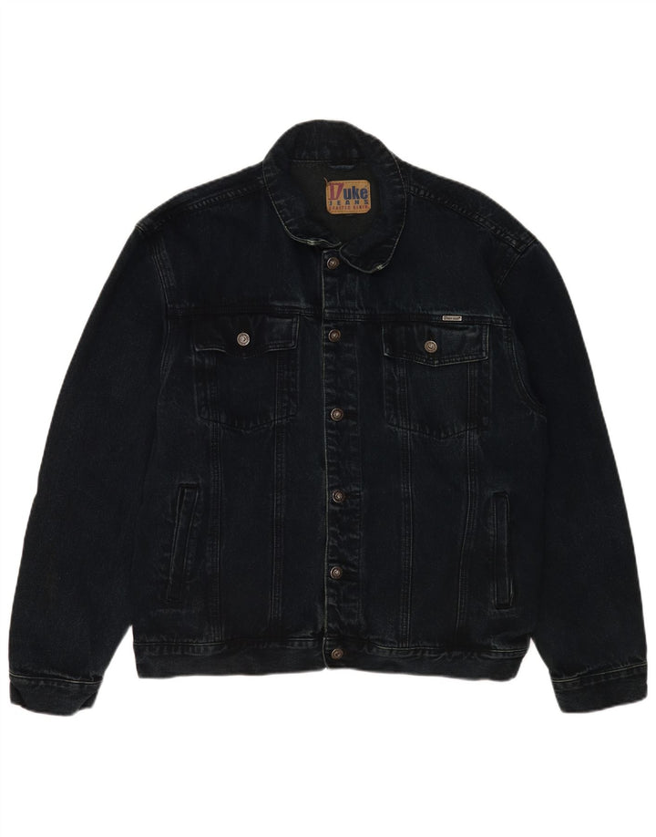 Giacca in denim da uomo Duke UK 42 XL Cotone blu navy classico