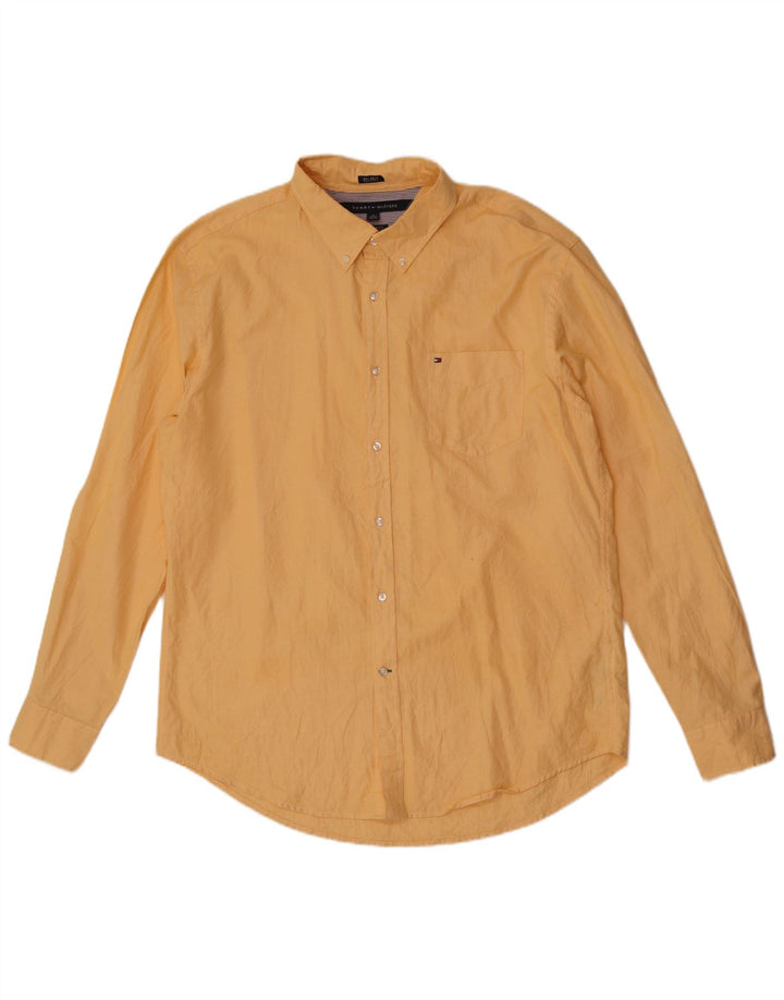 Camicia da uomo su misura Tommy Hilfiger XL gialla