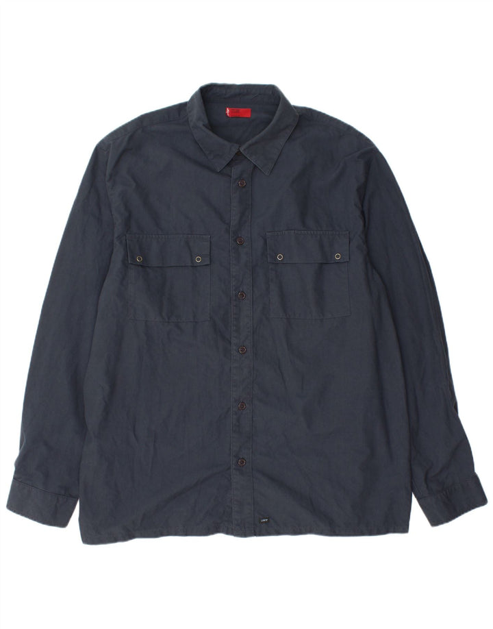 Camicia LEVI'S da uomo XL in cotone blu navy