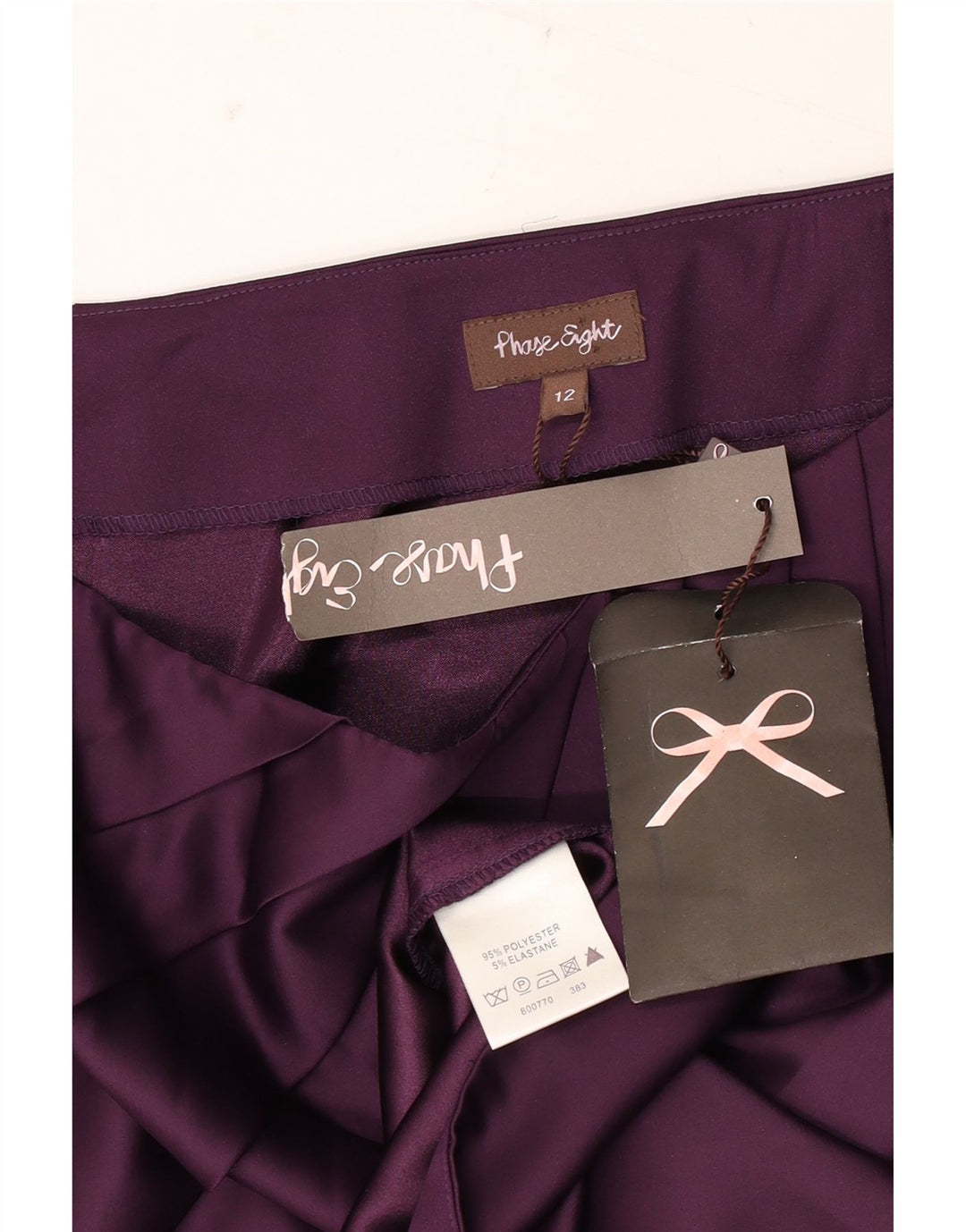 Gonna a tubino da donna Phase Eight UK 12 Media W30 Poliestere viola