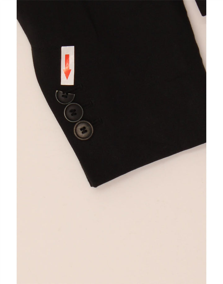 Giacca blazer a 1 bottone da donna Zara UK 12 media nera