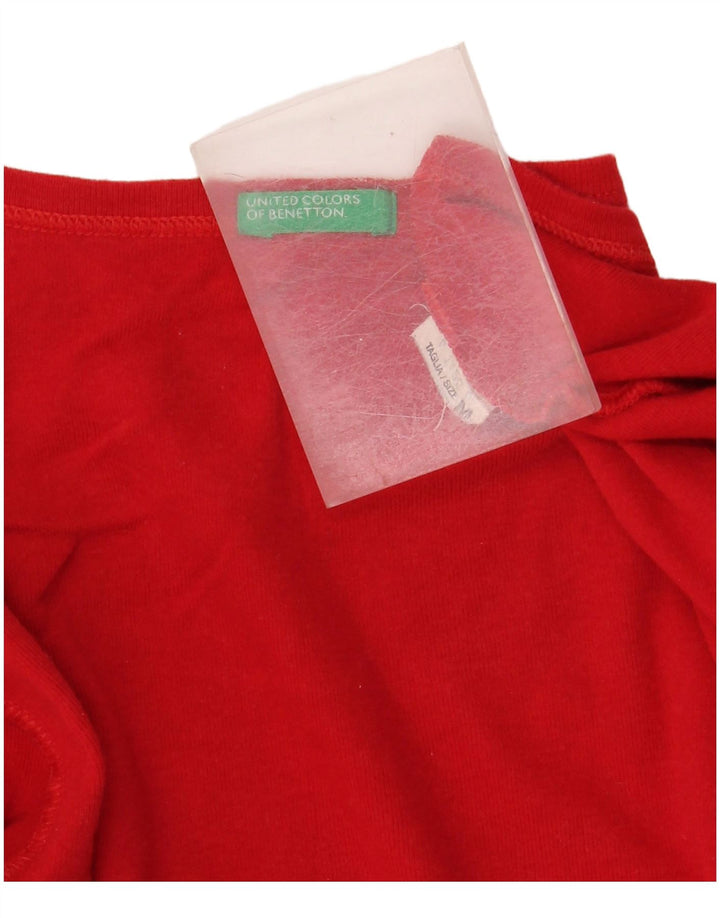 T-shirt da donna BENETTON Top UK 14 media rossa
