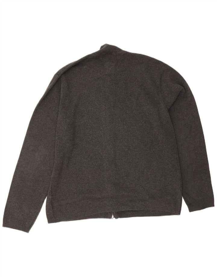 Maglione cardigan da uomo Tommy Hilfiger XL in cotone grigio