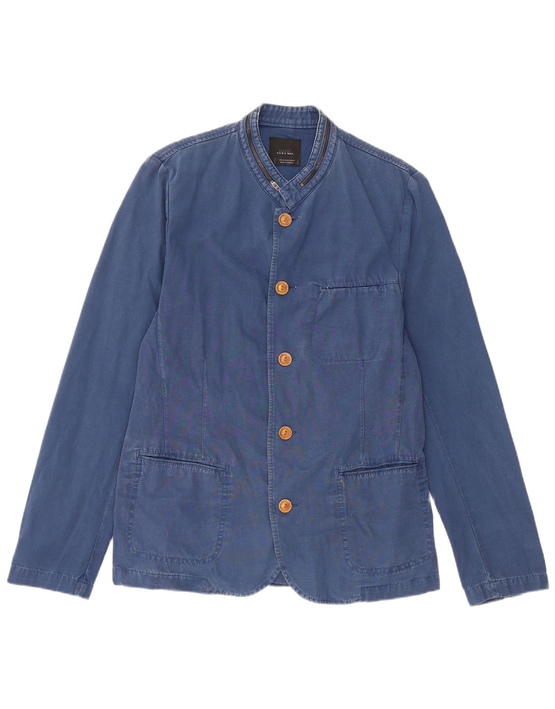 Giacca blazer da uomo a 5 bottoni Zara UK 38 blu medio