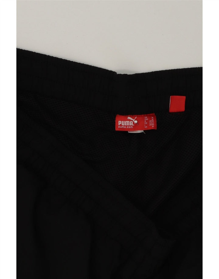 PUMA Mens Tracksuit Trousers Medium Black Polyester Vintage Puma and Second-Hand Puma from Messina Hembry 