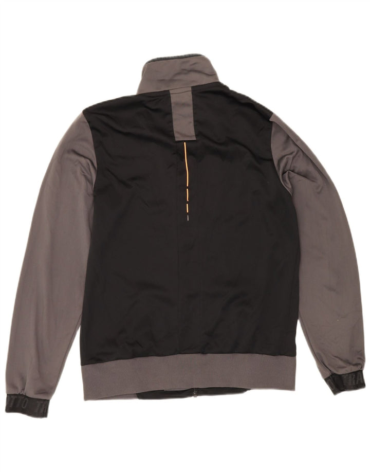 LOTTO Mens Tracksuit Top Jacket Small Black Colourblock