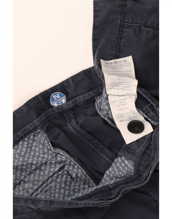 Pantaloni cargo da uomo North Sails W36 Large in cotone blu navy