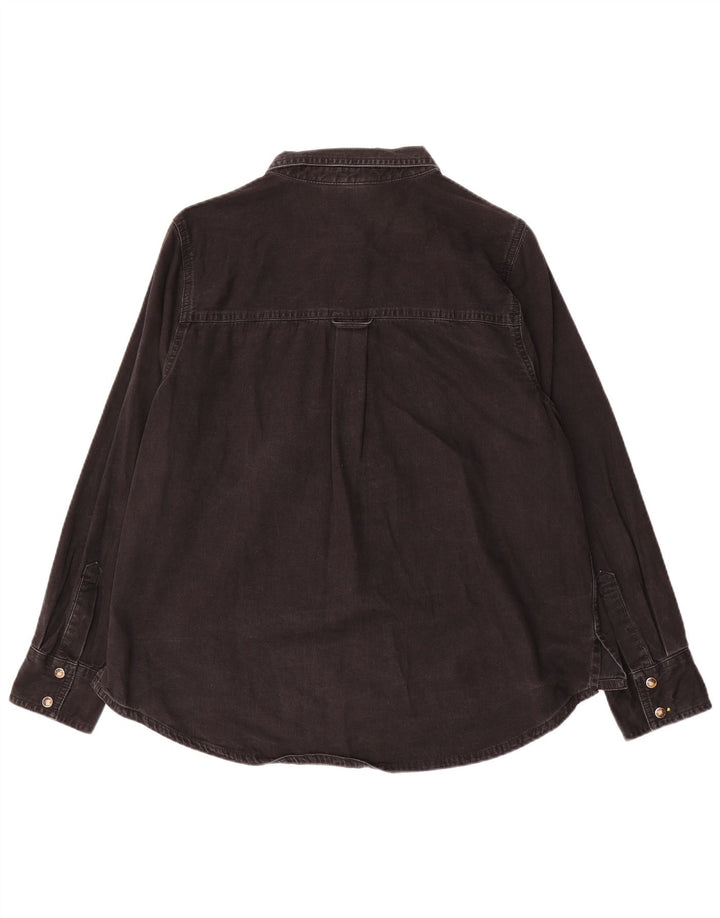 Camicia di jeans da donna Marks & Spencer UK 16 grande cotone nero