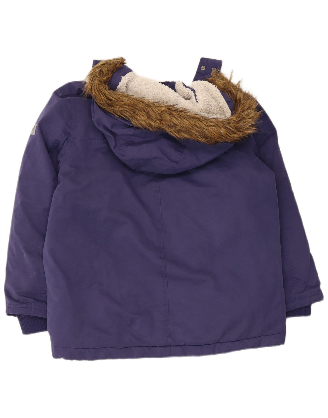Crew Clothing Giacca parka Sherpa da ragazzo con cappuccio 11-12 anni in poliestere blu