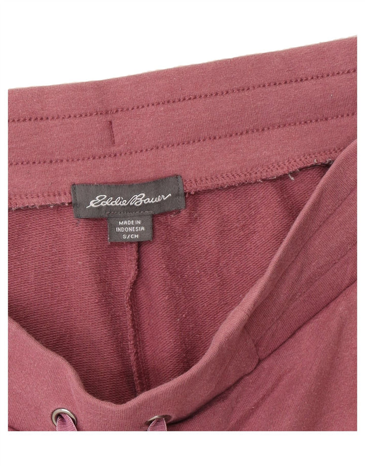 EDDIE BAUER Womens Sport Shorts UK 10 Small  Maroon Cotton Vintage Eddie Bauer and Second-Hand Eddie Bauer from Messina Hembry 